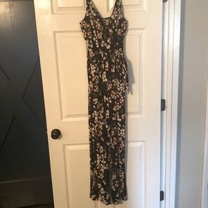 Floral Pants romper, large